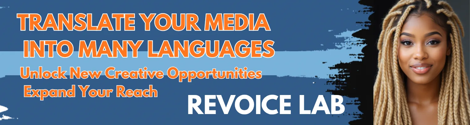 RevoiceLab — AI voiceover & media translation in 60+ languages